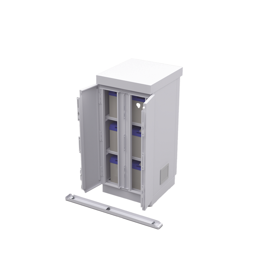 Gabinete de Seguridad de Lámina Galvanizada  para Almacenamiento de Baterías (Hasta 6 baterías PL110D12).