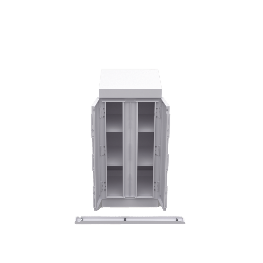 Gabinete de Seguridad de Lámina Galvanizada  para Almacenamiento de Baterías (Hasta 6 baterías PL110D12).