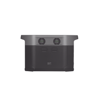 EcoFlow DELTA 2 MAX | Estación de Energía Portátil 2048Wh Litio LFP / 6 AC 2400 W (Max. 3400W) / 2 USB-C 100W / Capacidad para Aumentar Respaldo / Soporta Cargador de Coche 10A a 12.6V / Conectividad WiFi y Bluetooth (App) / Carga Sol