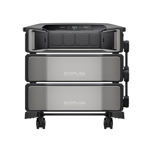 Estación de Energía Delta Pro Ultra 7.2kW para Respaldo Residencial, Incluye 2 Baterías de Litio LFP 6kWh (12kWh Totales), Sincronización para Mayor Potencia, Carga Solar Hasta 4000W, Capacidad de Trabajo Online (0ms)