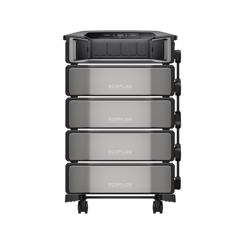 Estación de Energía Delta Pro Ultra 7.2kW para Respaldo Residencial, Incluye Batería de Litio LFP 6kWh (24kWh Totales), Sincronización para Mayor Potencia, Carga Solar Hasta 4000W, Capacidad de Trabajo Online (0ms)