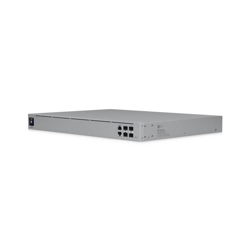 EFG UniFi Enterprise Next Generation Gateway, Hasta 500+ Dispositivos UniFi, Hasta 5,000+ Clientes, Enrutamiento IPS 12.5 Gbps, Alta Disponibilidad, Puertos 25G/10G/2.5G, Doble PSU Redundante, Pantalla Táctil