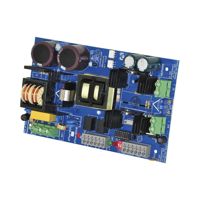 Cargador de fuente de alimentación, salida única, 12 V CC a 10 A, salida auxiliar, FAI, listo para LinQ2, 115 V CA, placa