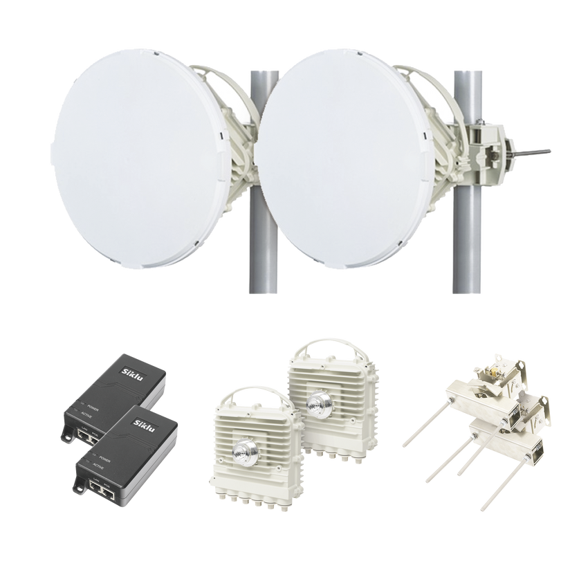 Enlace a la velocidad de la fibra, Banda Libre en México, Sin Interferencia, 10 Gbps simétricos Full Duplex, 1.2 km, mínima latencia