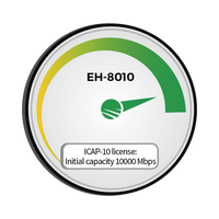 Capacidad inicial 10,000 Mbps (10Gbps) para EH-8010