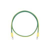 Jumper para Puesta a Tierra con Cable 8 AWG con Conectores de Ojo de 50 cm.