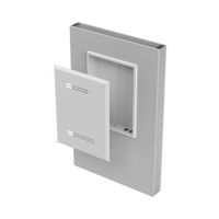 Gabinete de Medios de 19 Pulgadas de alto, para Empotrar en Pared (360 x 478 x 95 mm).