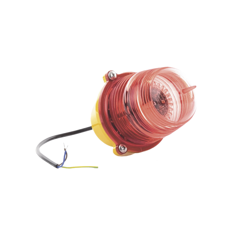 Estrobo Led de Obstrucción Color Rojo (110 Vca de Entrada) / Luz fija