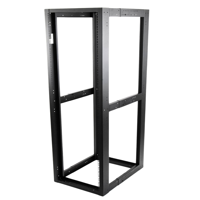 Rack Estándar 19" de 4 Postes, Acero, 45 Unidades, Profundidad Ajustable.