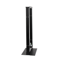 Rack de 2 Postes, Estándar 19", 24 Unidades, Fabricado en Acero, Base "L" para Anclar a Piso.