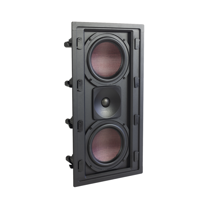 BOCINA DE PARED | 2 WOOFERS DE FIBRA DE CARBONO 6.5'' | TWEETER DE TITANIO 1'' | 200W