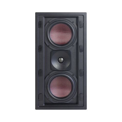 BOCINA DE PARED | 2 WOOFERS DE FIBRA DE CARBONO 6.5'' | TWEETER DE TITANIO 1'' | 200W