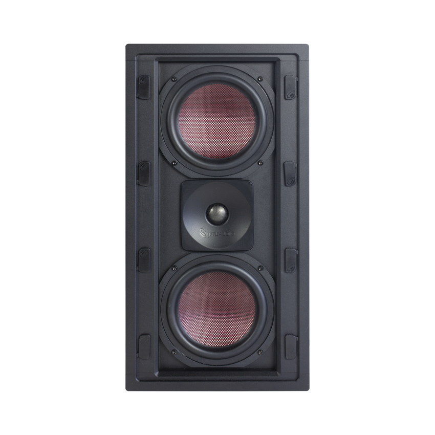BOCINA DE PARED | 2 WOOFERS DE FIBRA DE CARBONO 6.5'' | TWEETER DE TITANIO 1'' | 200W