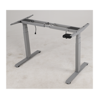 Base de Escritorio Motorizado Profesional / Altura Ajustable 60-125cm / Estructura Estable / Funcionamiento Suave / 3 Preset de Posiciones / Color Gris / Soporta hasta 100Kg de carga