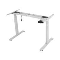 Base de Escritorio Motorizado Profesional / Altura Ajustable 60-125cm / Estructura Estable / Funcionamiento Suave / 3 Preset de Posiciones / Color Blanco / Soporta hasta 100Kg de carga
