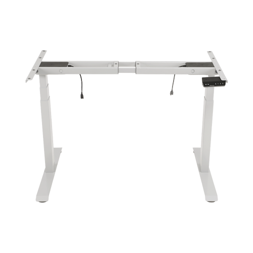 Base de Escritorio Motorizado Profesional / Altura Ajustable 60-125cm / Estructura Estable / Funcionamiento Suave / 3 Preset de Posiciones / Color Blanco / Soporta hasta 100Kg de carga
