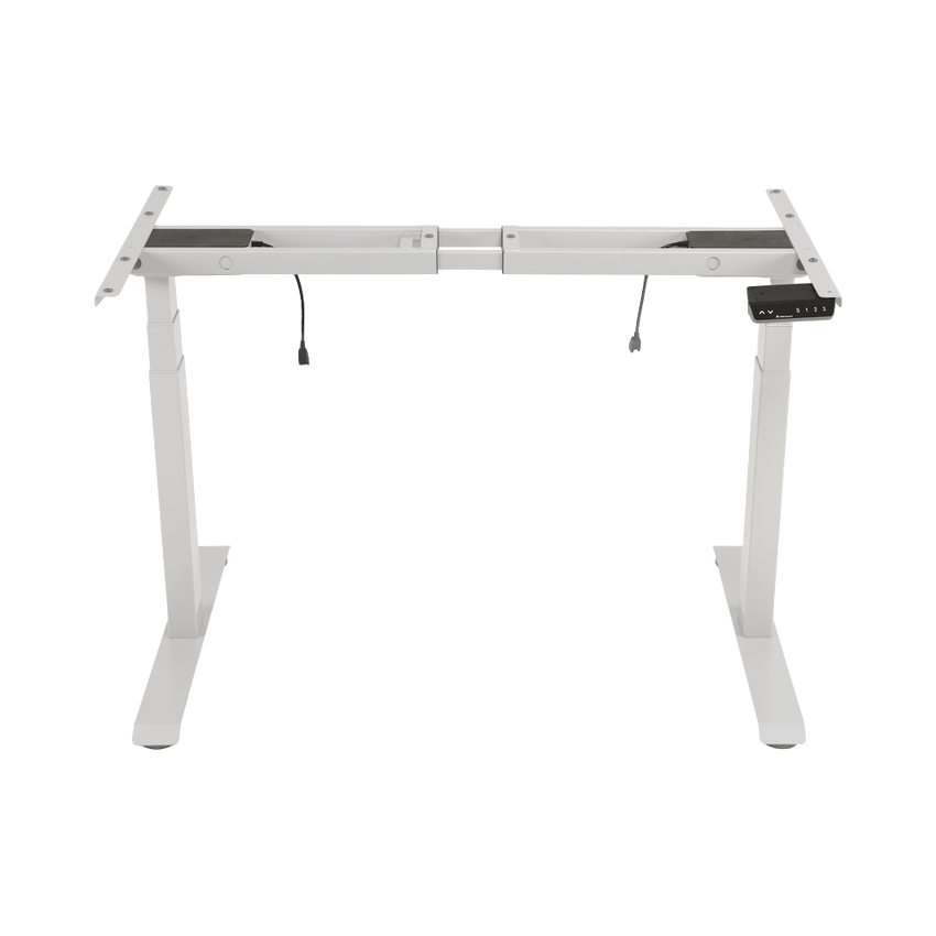 Base de Escritorio Motorizado Profesional / Altura Ajustable 60-125cm / Estructura Estable / Funcionamiento Suave / 3 Preset de Posiciones / Color Blanco / Soporta hasta 100Kg de carga