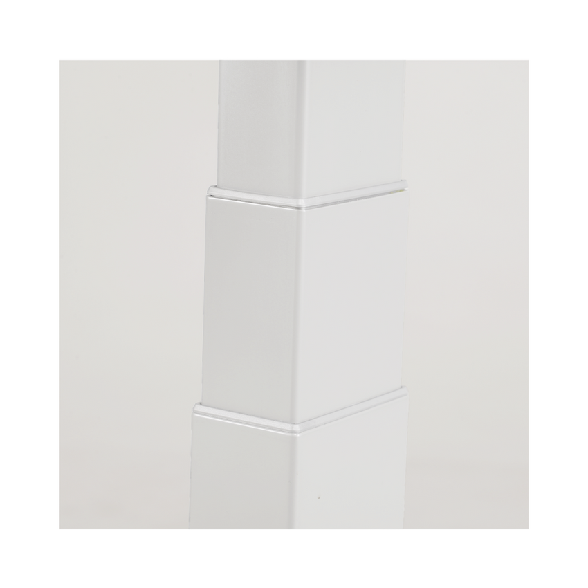 Base de Escritorio Motorizado Profesional / Altura Ajustable 60-125cm / Estructura Estable / Funcionamiento Suave / 3 Preset de Posiciones / Color Blanco / Soporta hasta 100Kg de carga