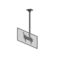 Montaje de Techo para Pantallas de  32"- 75I"| VESA 100 X 100 HASTA 400 X 400| Capacidad Máxima de Carga 50Kg
