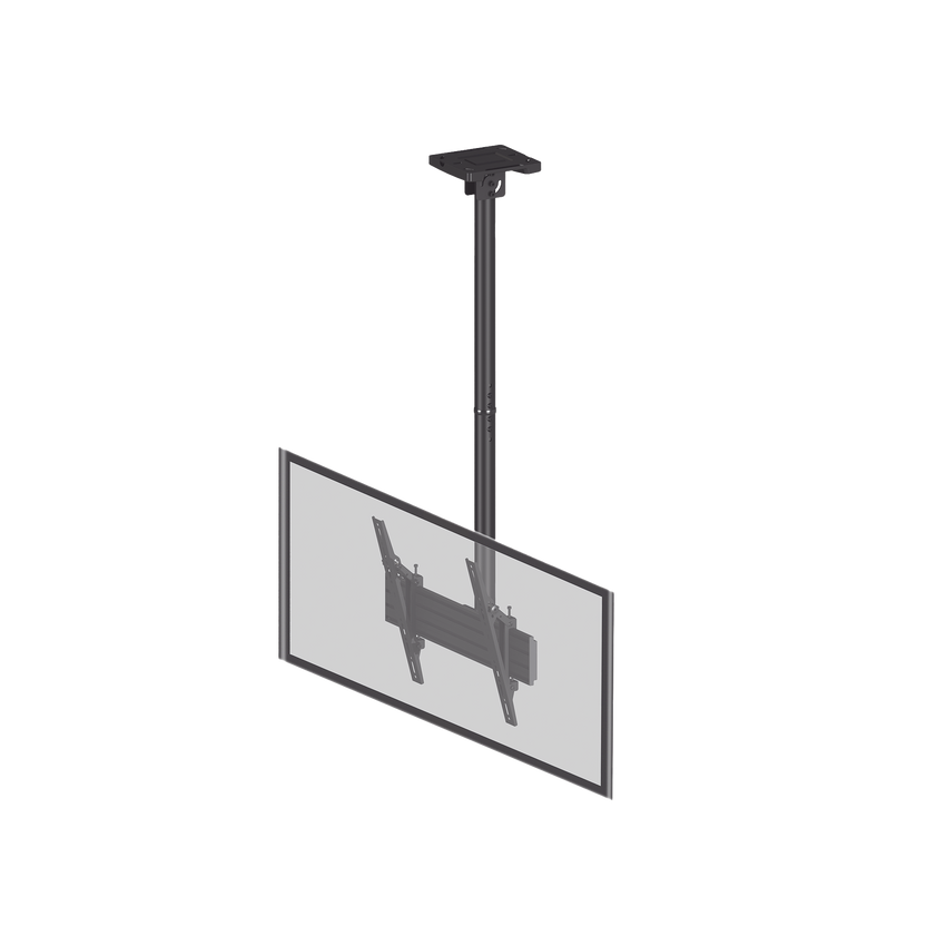 Montaje de Techo para Pantallas de  32"- 75I"| VESA 100 X 100 HASTA 400 X 400| Capacidad Máxima de Carga 50Kg