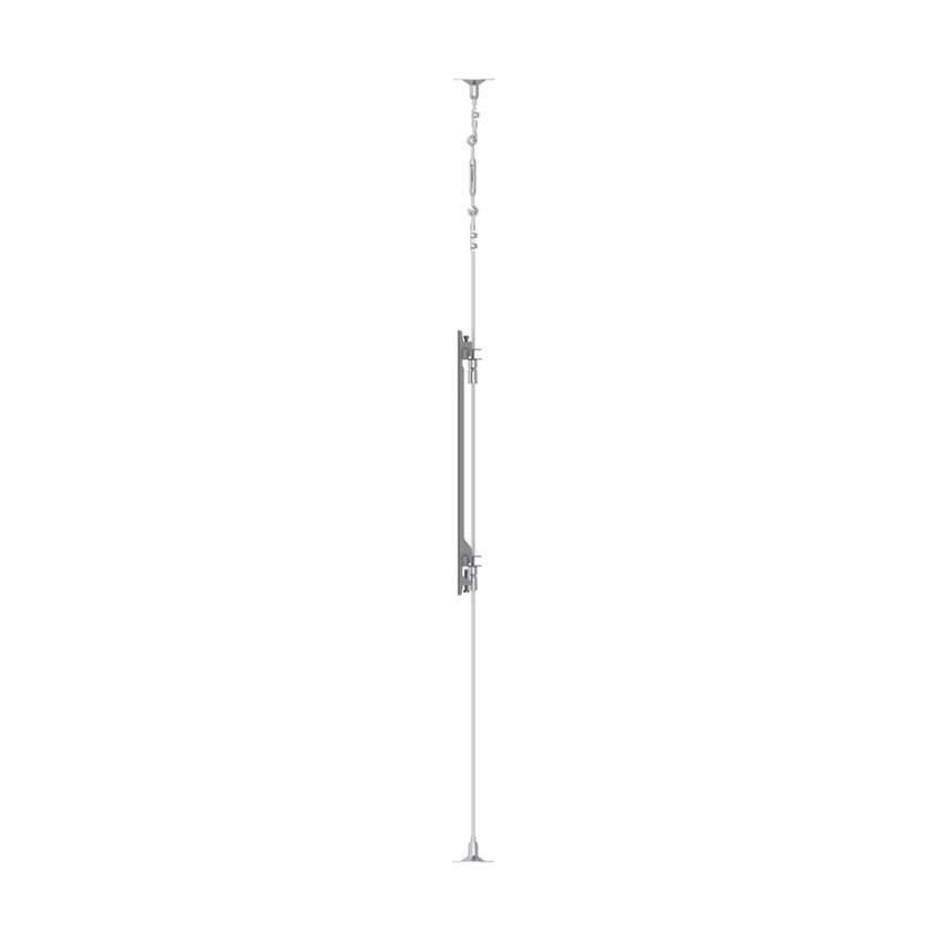 Montaje Cableado de Acero| Suelo a Techo| Capacidad Máx. de Carga 30kg| Para Pantallas de 32" ~ 75"| VESA 400 x 600