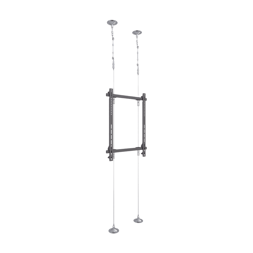 Montaje Cableado de Acero| Suelo a Techo| Capacidad Máx. de Carga 30kg| Para Pantallas de 32" ~ 75"| VESA 400 x 600