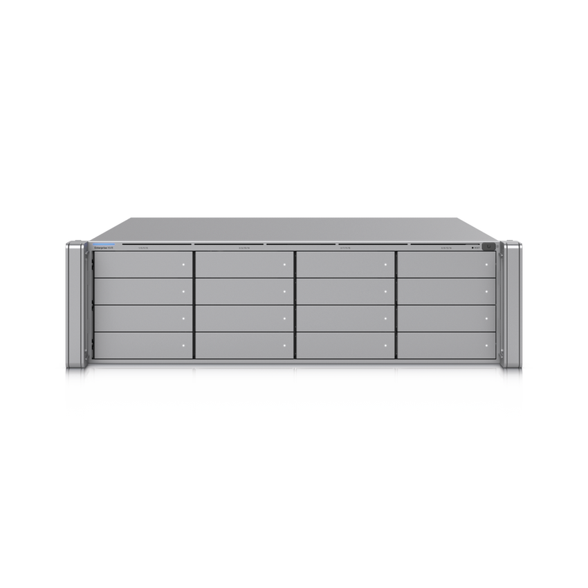 ENVR UniFi Enterprise con Soporte para hasta 210 Cámaras HD, 140 Cámaras 2K o 70 Cámaras 4K, con UniFi Protect & Access, 1 Puerto RJ45 10G, 2 Puertos SFP+ 10G y 16 Bahías para Discos Duros