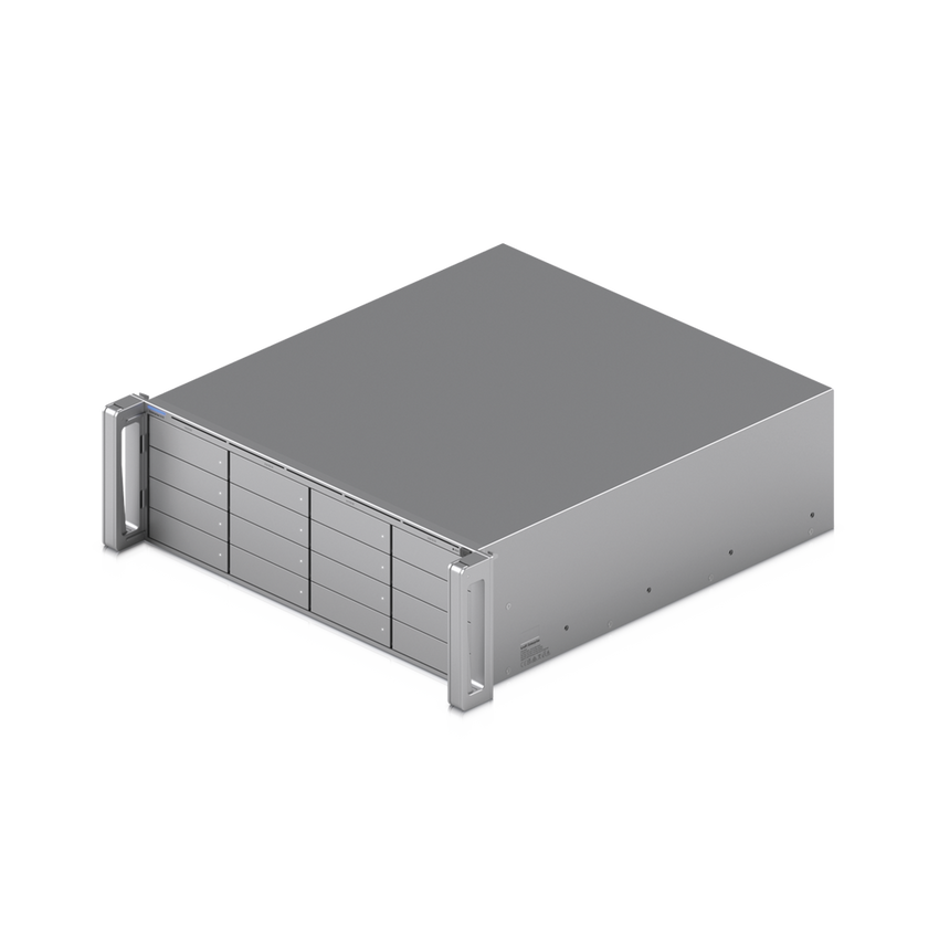 ENVR UniFi Enterprise con Soporte para hasta 210 Cámaras HD, 140 Cámaras 2K o 70 Cámaras 4K, con UniFi Protect & Access, 1 Puerto RJ45 10G, 2 Puertos SFP+ 10G y 16 Bahías para Discos Duros