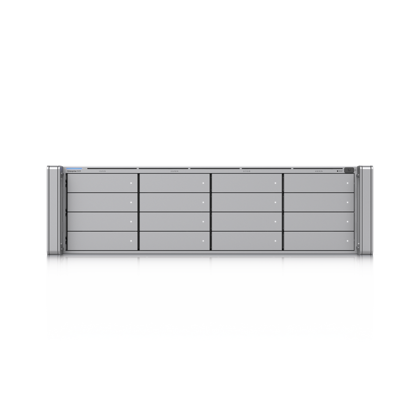 ENVR UniFi Enterprise con Soporte para hasta 210 Cámaras HD, 140 Cámaras 2K o 70 Cámaras 4K, con UniFi Protect & Access, 1 Puerto RJ45 10G, 2 Puertos SFP+ 10G y 16 Bahías para Discos Duros