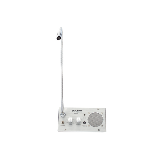 Sistema de Intercomunicación | Ideal para Ventanillas | Audio de voz de dos vías | 12V/1A 2W | Micrófono Interior + Micrófono Exterior