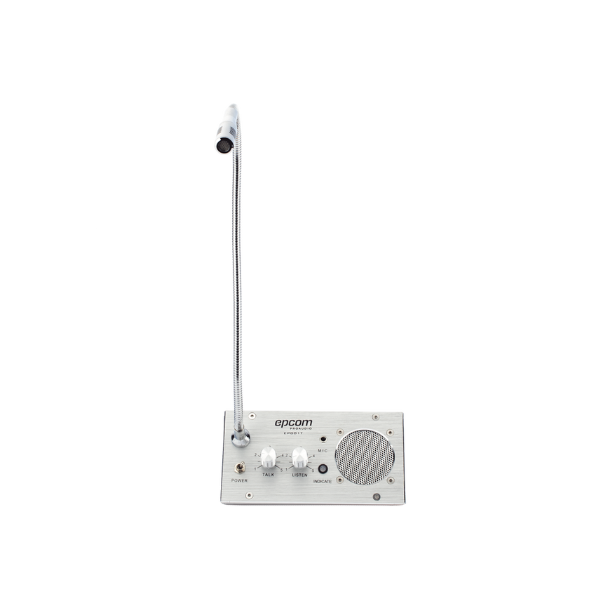 Sistema de Intercomunicación | Ideal para Ventanillas | Audio de voz de dos vías | 12V/1A 2W | Micrófono Interior + Micrófono Exterior
