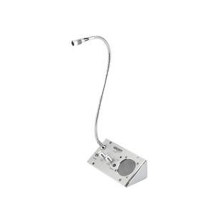 Sistema de Intercomunicación | Ideal para Ventanillas | Audio de voz de dos vías | 12V/1A 2W | Micrófono Interior + Micrófono Exterior