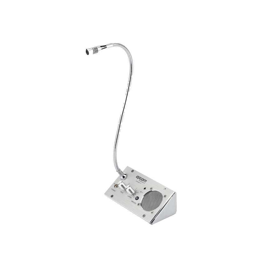 Sistema de Intercomunicación | Ideal para Ventanillas | Audio de voz de dos vías | 12V/1A 2W | Micrófono Interior + Micrófono Exterior