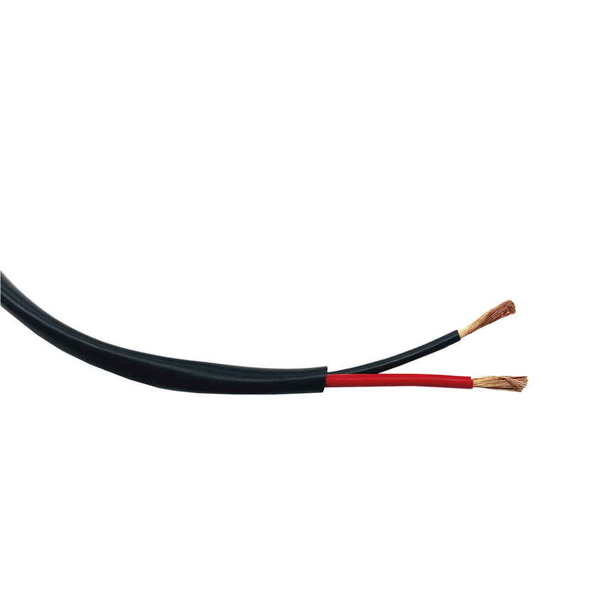 Bobina de 152 Metros / 12AWG 2 Conductores / Cable Profesional de ALTA FIDELIDAD 100% Cobre / Exterior / Direct Burial / Color Negro / Para Aplicaciones de Audio, Control de Acceso y Automatización