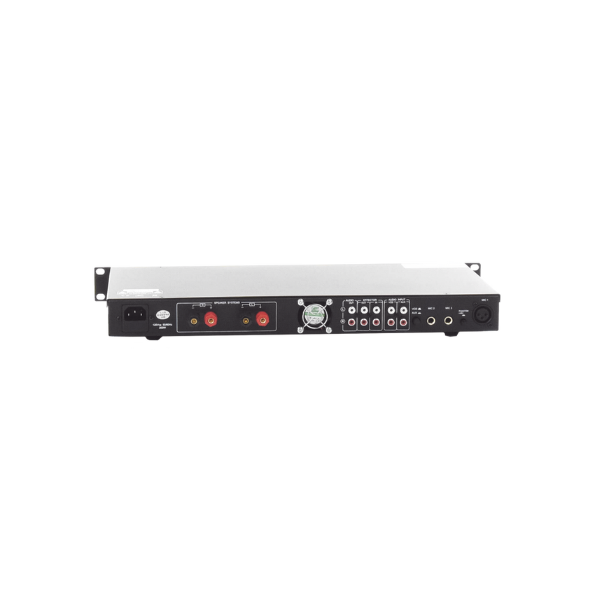 Amplificador de Audio | 2 x 60W | Baja Impedancia 4 - 8&Omega; | Reproductor Bluetooth, USB, SD | Efectos Integrados Delay, Echo, Repeat