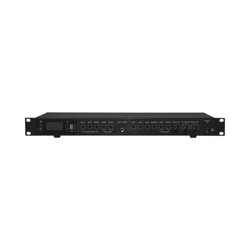 Amplificador de Audio | 2 x 60W | Baja Impedancia 4 - 8&Omega; | Reproductor Bluetooth, USB, SD | Efectos Integrados Delay, Echo, Repeat