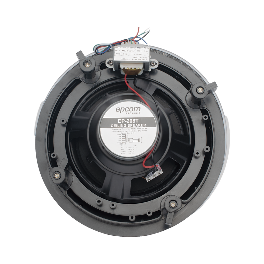 Altavoz de 2 vías | Montaje en Techo |  8" | 1.87 - 30 W | 70/100V | 94 dB de Sensibilidad