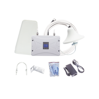 Kit Amplificador de Señal Celular 2G, 3G y 4G / Mejora llamadas convencionales y VoLTE / Amplifica señal de TELCEL, AT&T y MOVISTAR / Cubre hasta 300 m² con una antena y hasta 900 m² con 3 antenas.