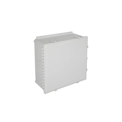 Caja De Policarbonato Opaca, 24"Hx24"Wx10"D, IP66, Uso Interior Exterior, Listado UL/cUL