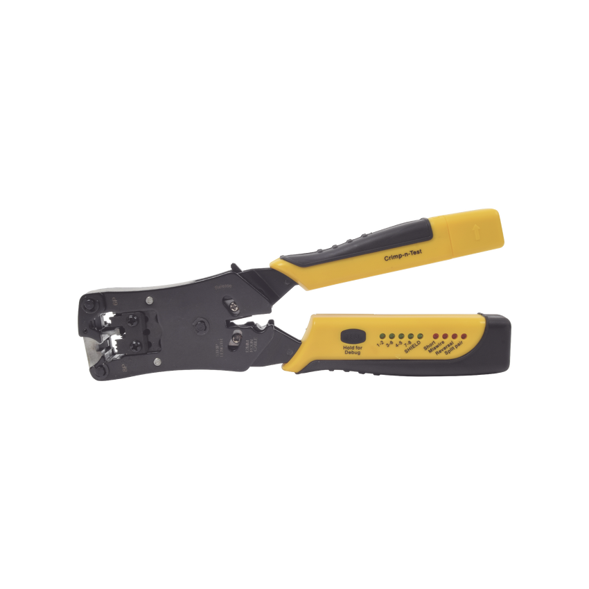 Pinza 3 en 1: Pelacables/ Terminado/ Probador para UTP. Enchufe Modular de Prueba para RJ45/RJ11/RJ22.