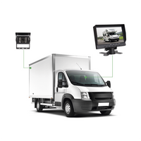 Sistema Profesional de Cámara de Reversa y Monitor Alámbrico para Vehículos de Trabajo y Montacargas