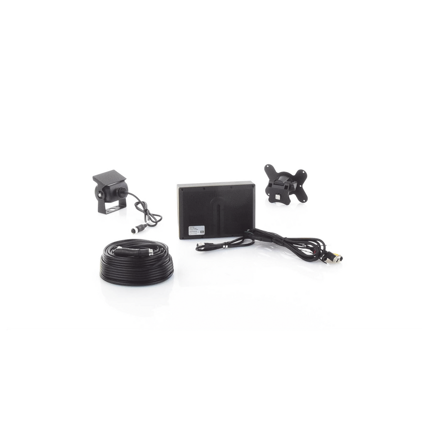 Sistema Profesional de Cámara de Reversa y Monitor Alámbrico para Vehículos de Trabajo y Montacargas