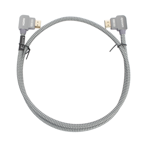 Cable HDMI Ángulo 90° | 1 Metro (3.28 Pies) | Alta Definición | Versión 2.0 | Alta Velocidad 18Gbps | 4K@60Hz |