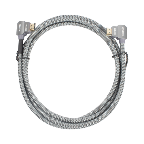 Cable HDMI Ángulo 90° | 2 Metros (6.56 Pies) | Alta Definición | Versión 2.0 | Alta Velocidad 18Gbps | 4K@60Hz |