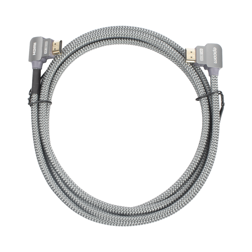 Cable HDMI Ángulo 90° | 2 Metros (6.56 Pies) | Alta Definición | Versión 2.0 | Alta Velocidad 18Gbps | 4K@60Hz |