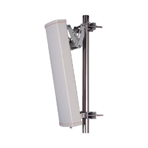 Antena sectorial para 2G, 3G, 4G y 5G de telefonía celular / 15 dBi / Multi Banda / Rango de Frecuencia (698-960 / 1710-2700 MHz).