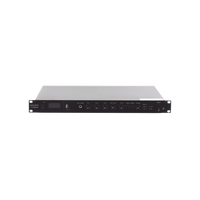 Amplificador de Audio | 1 canal | 350 W | Sistema 100V y Baja Impedancia | 4 Entradas de Micrófono Balanceadas | Bluetooth | USB | SD | FM | Montaje en Rack
