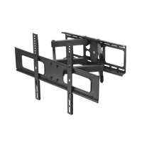 Montaje de Pared Universal Articulado para Monitores de 32 a 55" / Carga Máxima 50 Kg / Vesa 600 x 400 / 400 X 400 / 400 x 200 / Separacion de Pared de 7.6 cm a 51 cm / Acero / 15° de Inclinación