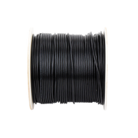 Bobina de Cable de 305 Metros (1000 Pies) Cat5e, Aleación de Cobre y Aluminio (CCA), Color Negro, Uso Intemperie, Doble Forro