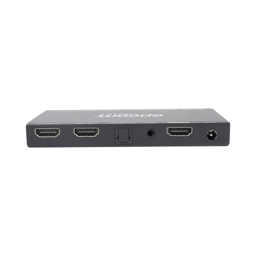 Splitter HDMI 1x2 | 4K@60Hz | Extractor de Audio | Down Scaler | HDR  4:4:4 | EDID | 18Gbps